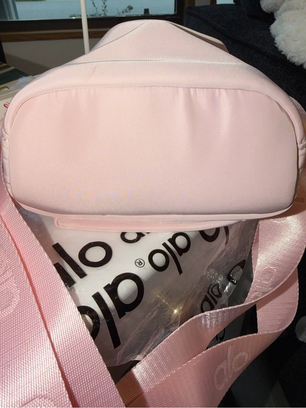 ALO Yoga Blush Pink Drawstring Mini Bucket Bag - Picture 15 of 16